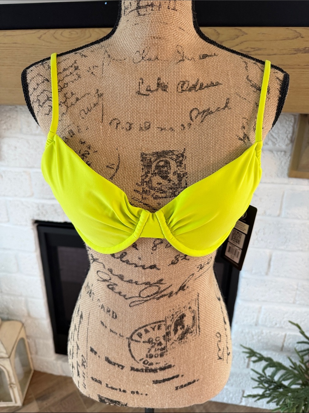 Neon Yellow Underwire Bikini Top - Women Intimates & Sleepwear